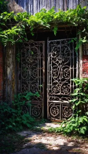 garden door,wood gate,iron door,old door,doorways,wooden door,iron gate,springhouse,farm gate,gate,creepy doorway,stone gate,metal gate,doors,doorway,entrances,lost place,overgrowth,outbuilding,entranceways,Photography,Black and white photography,Black and White Photography 02