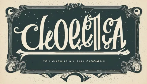 Create a vintage-style title card with the font for a classic movie.,cd cover,clove-clove,celesta,clolorful,cinderella,clove,hand lettering,chrysler 300 letter series,colluricincla harmonica,celestial