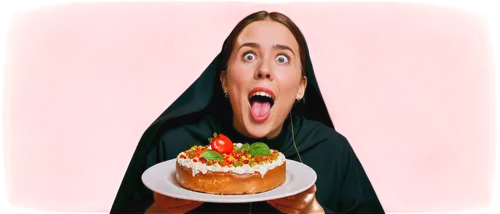 birthday template,woman eating apple,happy birthday banner,religieuse,gateau,clipart cake,woman holding pie,birthday banner background,nunsense,celebration of witches,carrot cake,nut cake,postulant,fondant,religious celebration,dolci,moubarak,cake,nun,kake,Illustration,Realistic Fantasy,Realistic Fantasy 43