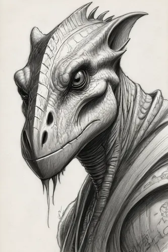 saurian,iguana,armadillo,kobold,reptile,raptor,crocodile woman,chondro,reptilian,gorgonops,pachycephalosaurus,basilisk,kosmus,lokportrait,scaly,lizard,komodo,wyrm,dragon,skink,Illustration,Black and White,Black and White 30