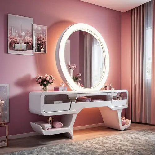 beauty room,dressing table,vanities,luxury bathroom,the little girl's room,bedpans,washstand,modern room,bagno,ensuite,toilet table,bedroom,beauty salon,modern decor,bath room,banyo,kamar,baby room,chambre,bathroom,Photography,General,Realistic