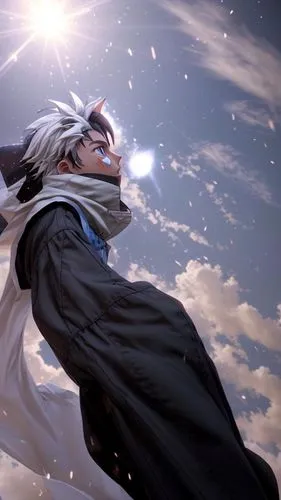 killua,killua hunter x,howl,kakashi hatake,monsoon banner,eternal snow,piko,kado,glory of the snow,takikomi gohan,tiber riven,cloud,celestial,sky,north star,falling star,full hd wallpaper,sun god,clear sky,would a background