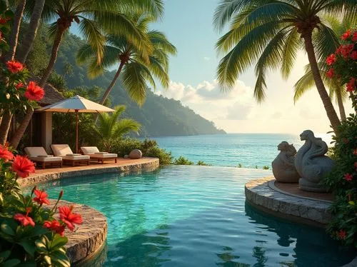 tropical island,moorea,french polynesia,seychelles,caribbean,tropical beach,paradis,tropics,tropical sea,the caribbean,tahiti,tropical house,ocean paradise,dream beach,hawaii,caribbean beach,carribean,paradise,caribbean sea,bora bora,Photography,General,Realistic