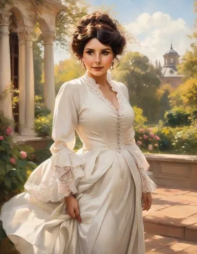 emile vernon,belle,victorian lady,perugini,ginnifer,gwtw,Digital Art,Impressionism