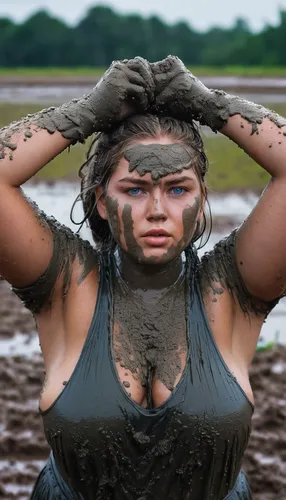 mud wrestling,mud,mud village,muddy,mud wall,wet,wet girl,mud bogging,mudflat,missisipi aligator,hard woman,obstacle race,drenched,crocodile woman,warrior woman,maori,wet smartphone,paraguayian guarani,farm girl,woman frog,Conceptual Art,Fantasy,Fantasy 32