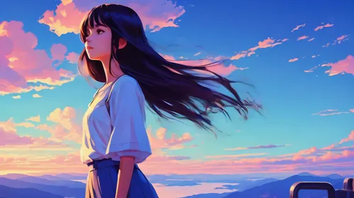 dusk background,love background,sakura background,sky,anime 3d,summer sky,landscape background,background images,daybreak,creative background,would a background,japanese sakura background,background image,hinata,blue sky,dawn,art background,background screen,girl in a long,the horizon,Conceptual Art,Fantasy,Fantasy 19