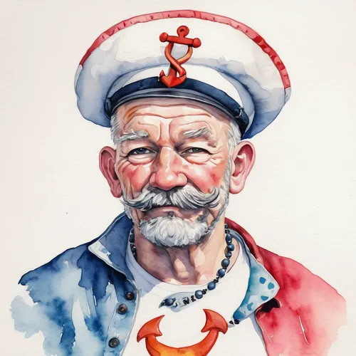 popeye,seafarer,thames trader,red chief,popeye village,pensioner,red cap,arnold maersk,sailor,arthur maersk,coxswain,mariner,khokhloma painting,berger picard,stevedore,saranka,delta sailor,kokoshnik,kyrgyz,watercolor painting,Art,Classical Oil Painting,Classical Oil Painting 26