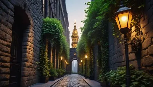 theed,riddarholmen,saintpetersburg,saint petersburg,riga,lviv,gdansk,medieval street,st petersburg,cobblestones,stockholm,gatan,narrow street,cobblestoned,alleyway,krakau,the cobbled streets,hamburg,under the moscow city,alley,Art,Classical Oil Painting,Classical Oil Painting 23