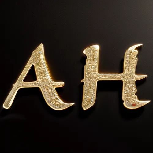 Letters in shiny polished gold on black background, fine diamond inlay on small top, on matte black background.lf,decorative letters,letter a,alphabet letters,logo header,alphabet letter,chocolate let