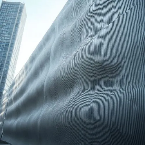 water wall,corrugation,ice wall,corrugated sheet,corrugations,hudson yards,metal cladding,floodwall,morphosis,difc,transbay,wind edge,corrugated,floodwalls,bjarke,undershaft,undulating,vanishing point,wave pattern,louvers,Photography,General,Realistic