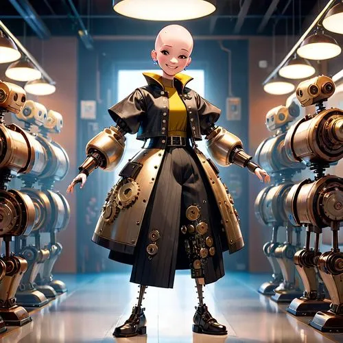 designer dolls,fashion dolls,the japanese doll,minibot,japanese doll,female doll,kotobukiya,cyberpunk,cybernetics,actionfigure,fashion doll,rubber doll,robotic,steampunk,imperial coat,cyborg,collectible doll,streampunk,vax figure,robot combat,Anime,Anime,Cartoon