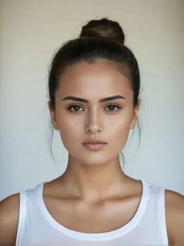 Full-size sample portrait,an asian woman with brown eyes looks into the camera,elitsa,girl in t-shirt,macedonian,sevda,eurasian,hapa,Photography,Documentary Photography,Documentary Photography 08