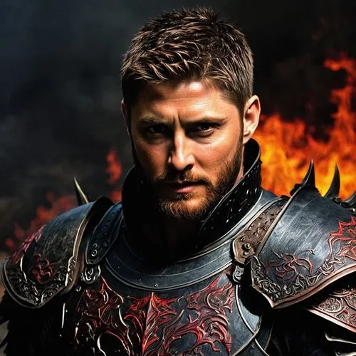 nikolaj,aegon,fire background,elendil,jensen,gyllenhammar,Illustration,Realistic Fantasy,Realistic Fantasy 33