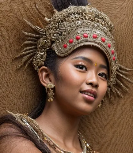 indonesian bali girl,indian headdress,headdress,inner mongolian beauty,ethnic dancer,javanese,headpiece,balinese,sinulog dancer,ancient egyptian girl,asian costume,asian conical hat,rebana,indonesian 