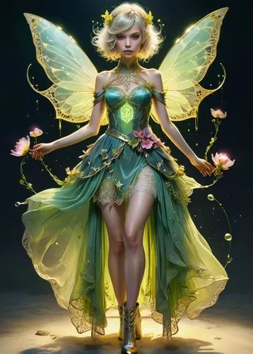 rosa 'the fairy,faerie,faery,flower fairy,rosa ' the fairy,fairy,fae,child fairy,fairy queen,little girl fairy,evil fairy,garden fairy,aurora butterfly,navi,pixie,cupido (butterfly),vanessa (butterfly),fairies,dryad,fairy tale character,Illustration,Realistic Fantasy,Realistic Fantasy 15