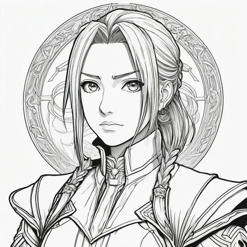 prelimary,yuanji,xufeng,anduin,jaina,seigen,Illustration,Black and White,Black and White 13