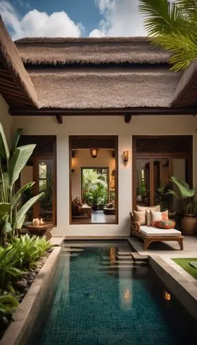 amanresorts,bali,ubud,javanese traditional house,anantara,pool house,seminyak,holiday villa,tropical house,baan,siemreap,indonesia,bungalows,luxury property,beautiful home,roof landscape,swimming pool,outdoor pool,traditional house,luxury home,Photography,General,Cinematic