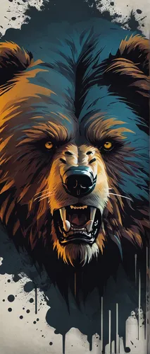 grizzlies,grizzly,bear,nordic bear,grizzly bear,bear guardian,bear kamchatka,great bear,ursa,scandia bear,tibetan mastiff,furta,bears,wild dog,steam icon,snarling,boar,big bear,sun bear,roaring,Conceptual Art,Oil color,Oil Color 11