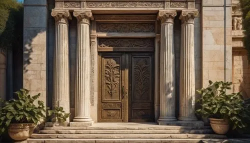 greek island door,mausolea,doorway,panagora,greek temple,artemis temple,sapienza,garden door,entrada,the door,porta,tempio,egyptian temple,pillars,temple of diana,terracotta,house with caryatids,palladian,portal,pompeii,Illustration,Black and White,Black and White 15