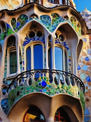 gaudi,guell,gaudi park,colorful facade,barcelona,pedrera,spanish tile,the palau de la música catalana,sicily window,barcellona,ornamentation,sintra,malaga,balcones,park güell,hotel w barcelona,bcn,passeig de gracia,eixample,valencia,Conceptual Art,Sci-Fi,Sci-Fi 12