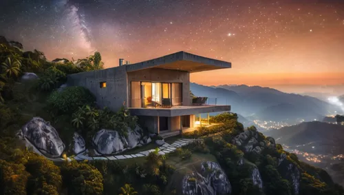 house in mountains,lookout tower,house in the mountains,observation tower,dreamhouse,the cabin in the mountains,Photography,General,Natural