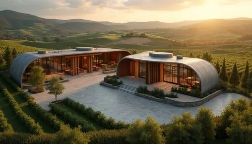 antinori,earthship,3d rendering,house in the mountains,wine country,luxury home,dunes house,winery,luxury property,vineyards,futuristic architecture,dreamhouse,house in mountains,domaine,render,wine region,amanresorts,futuristic landscape,lefay,wine house,Photography,General,Realistic