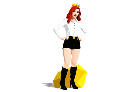 derivable,firestar,footlight,dressup,fire siren,usherette,jaune,mmd,3d rendered,3d render,citrina,queen bee,luz,prinzessin,alecto,celtic queen,sigyn,dawnstar,glowing antlers,3d model,Unique,3D,Low Poly