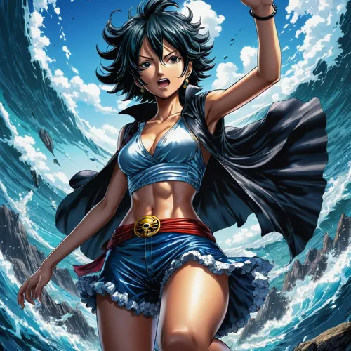 the sea maid,goddess of justice,wonderwoman,sailor,moana,god of the sea,delta sailor,wonder woman,nami,sea storm,hula,siren,queen of liberty,neptune,ganai,catarina,ocean,the wind from the sea,fantasia,kantai collection sailor,Illustration,Realistic Fantasy,Realistic Fantasy 25