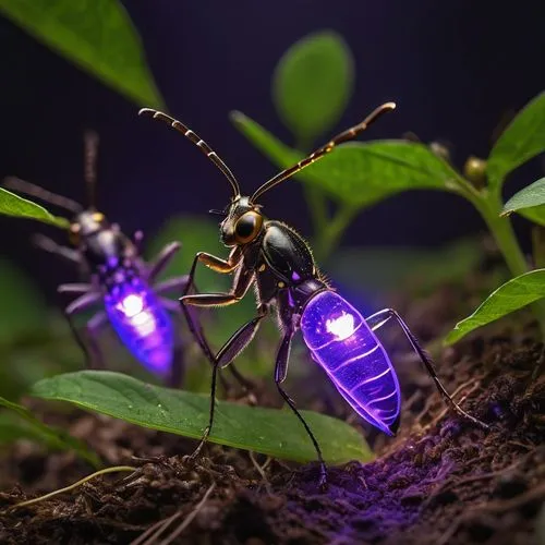 Fireflies with purple uv bulb,glossy black wood ant,insecticon,antineoplastons,neuroptera,ichneumon,insectivores,firefly,sphodromantis,myrmecia,insectivora,phasmatodea,elongatus,anisoptera,entomologiq