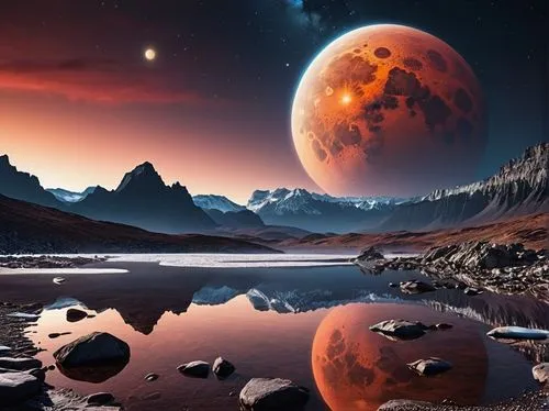 barsoom,red planet,alien planet,planet mars,alien world,lunar landscape,Photography,General,Realistic