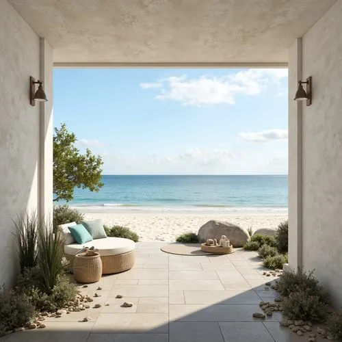 window with sea view,beach hut,beachfront,beach house,dream beach,oceanfront,alcove,seaside view,beach landscape,amanresorts,seclude,mustique,beach view,beach furniture,seagrove,beachhouse,summer house,oceanview,white sandy beach,secluded