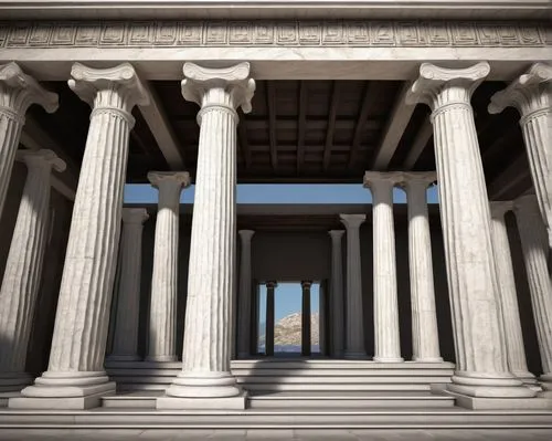 zappeion,greek temple,doric columns,peristyle,columns,colonnaded,three pillars,pillars,glyptothek,colonnades,erechtheion,neoclassical,propylaea,palladian,roman temple,colonnade,doric,columned,lincoln memorial,roman columns,Conceptual Art,Fantasy,Fantasy 03