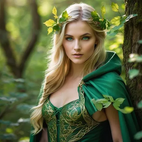 celtic woman,elven,faerie,faery,the enchantress,elven flower,celtic queen,fae,rapunzel,sorceress,elsa,elves,fairy tale character,enchanting,fairy queen,emerald,elf,green dress,elven forest,fantasy woman,Photography,General,Commercial