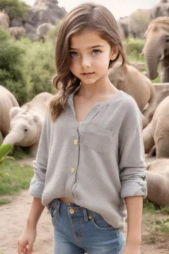 girl elephant,child model,gap kids,girl in t-shirt,baby & toddler clothing,children's photo shoot,female doll,children is clothing,model doll,child girl,girl in overalls,clay doll,young model,little girl,granddaughter,female model,photos of children,little girls walking,child in park,model train figure,Photography,Realistic