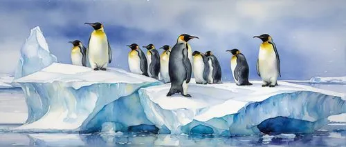 emperor penguins,antarctic,antarctique,king penguins,antartica,transantarctic,Illustration,Paper based,Paper Based 11