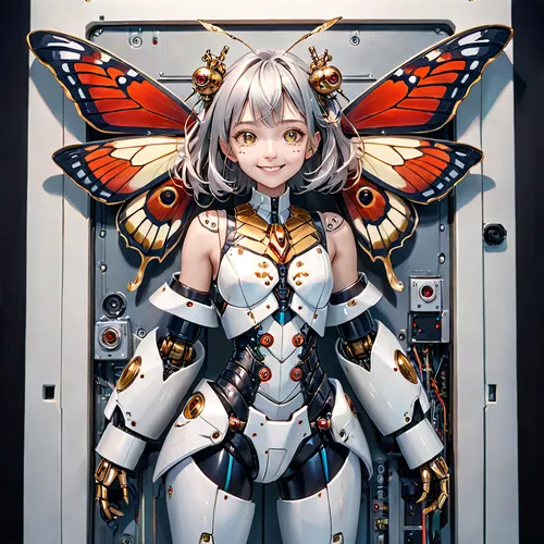 gatekeeper (butterfly),vanessa (butterfly),mecha,butterfly white,white butterfly,hesperia (butterfly),mechanical,monarch,c butterfly,julia butterfly,butterfly,aurora butterfly,white butterflies,cynosbatos,magna,hornet,white heart,morpho,ixia,butterfly vector,Anime,Anime,General