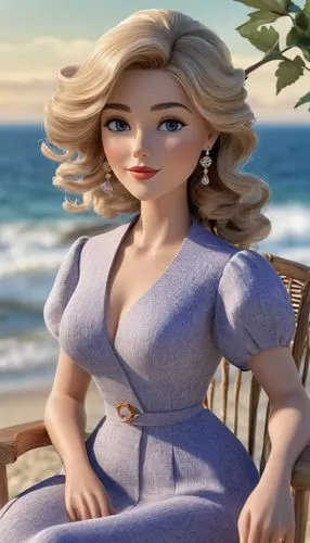 elsa,the beach pearl,beach background,eloise,anastasiadis,galinda,Unique,3D,3D Character