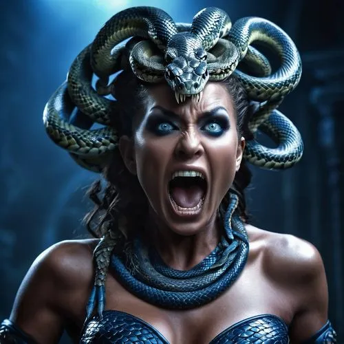 blackarachnia,gorgon,medusa gorgon,repulsa,medusa,thundra,pandorica,yavana,mahadeva,meshuggah,kangna,hela,kalima,uma,demoness,pernicious,demona,evil woman,durga,demonata,Photography,General,Realistic