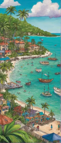 Craft a heartwarming story about a community on Fisher Island coming together during a crisis.,caribbean beach,caribbean,the caribbean,curacao,carribean,aruba,roatan,barbados,jamaica,martinique,domini