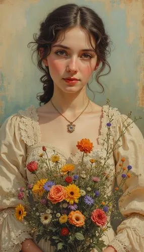 girl in flowers,beautiful girl with flowers,girl picking flowers,holding flowers,marguerite,portrait of a girl