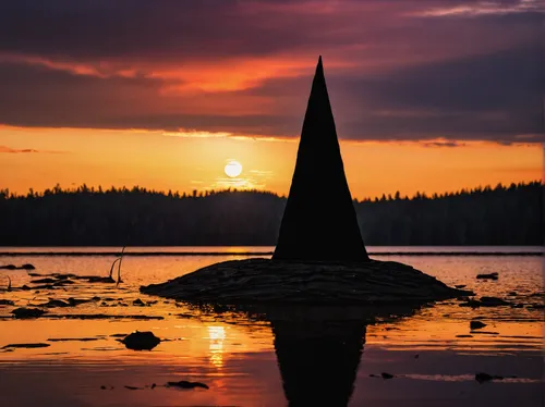 witches hat,obelisk,light cone,conical hat,sundial,witches' hats,monolith,mobile sundial,sailing boat,sailing-boat,landscape photography,spire,witch's hat,cone,cinder cone,salt cone,russian pyramid,sun dial,wigwam,traffic cone,Illustration,Abstract Fantasy,Abstract Fantasy 05