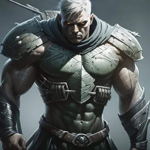 A sweatshirt with a drawing in the middle,a man with an armor and cape standing in front of a gray background,drizzt,hulkling,mughul,greyskull,ghul,hammerman,Conceptual Art,Fantasy,Fantasy 10