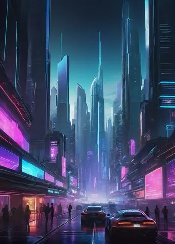 cybercity,futuristic landscape,cityscape,cyberpunk,futuristic,polara,colorful city,cybertown,metropolis,urban,fantasy city,synth,cyberscene,cyberworld,neon arrows,autopia,camaros,cyberport,motorcity,futurist,Conceptual Art,Fantasy,Fantasy 10