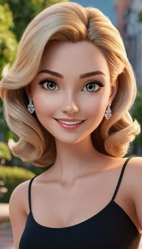 anastasiadis,elsa,barbie,cute cartoon character,hollywood actress,delaurentis,Unique,3D,3D Character