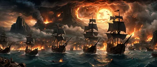 fireships,naval battle,fireship,lake of fire,maelstrom,ironsides,piracies,cataclysm,fire background,battlefleet,the conflagration,galleon,fire and water,battleships,pirate ship,firebrands,waterfire,firewind,armada,greyjoy