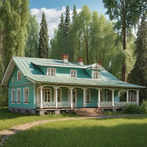 summer cottage,country cottage,house in the forest,cottage,little house,country house,farm house,small house,farmhouse,dacha,wooden house,forest house,house painting,house with lake,victorian house,lonely house,homestead,small cabin,doukhobor,home landscape,Photography,General,Realistic