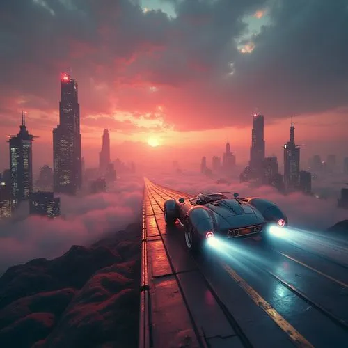 futuristic landscape,cloudstreet,coruscant,epic sky,extrasolar,atmospheres,Conceptual Art,Sci-Fi,Sci-Fi 02