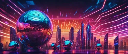 futuristic landscape,futuristic,futuristic art museum,tron,cybercity,epcot ball,cyberscene,scifi,fantasy city,cyberworld,futurepop,sci - fi,cyberarts,space ships,spaceland,lasers,spaceport,disco,cyberia,spaceships,Illustration,Realistic Fantasy,Realistic Fantasy 38