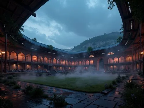 wudang,courtyard,dojo,spa,onsen,bathhouse,cryengine,courtyards,ryokan,sansar,inside courtyard,hotsprings,bathhouses,yamatai,koyasan,hotspring,tulou,rendalen,theed,haakonsen