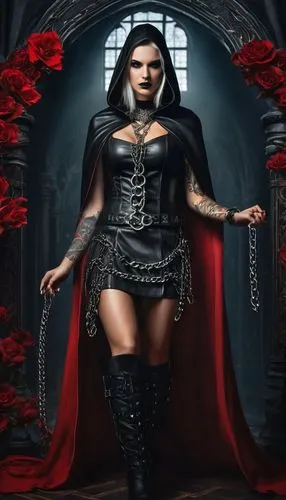 gothic woman,gothic portrait,derivable,dhampir,dark angel,vampire woman,Photography,General,Fantasy